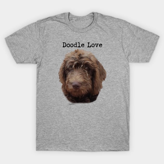 Doodle Dog Love T-Shirt by WoofnDoodle 